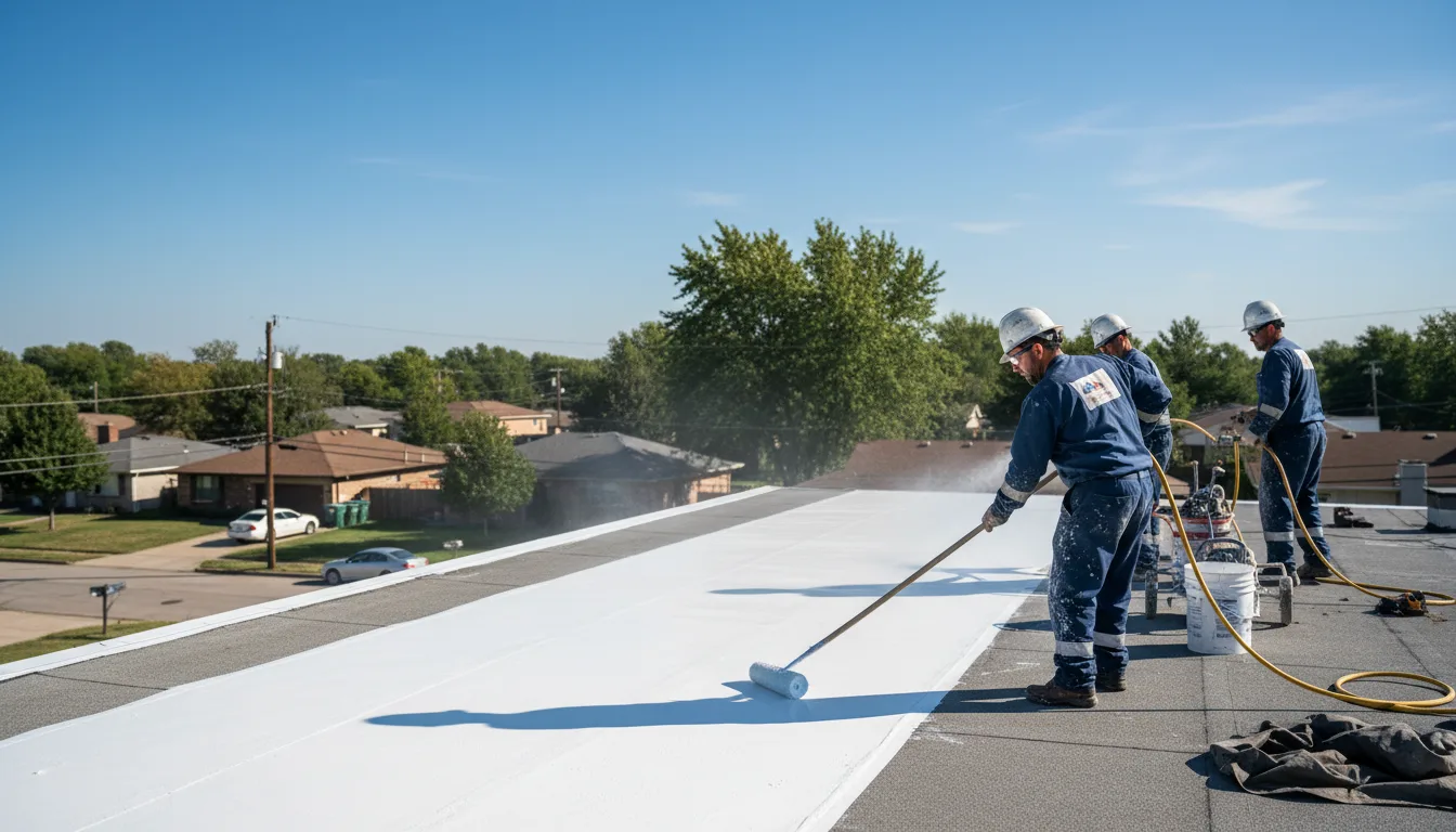 Commercial roof coating in Sutherlin, VA near me